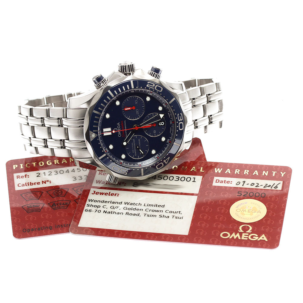 OMEGA Seamaster Pro Divers 300M Date Co-Axial Chronograph AT Men's Watch_901235
