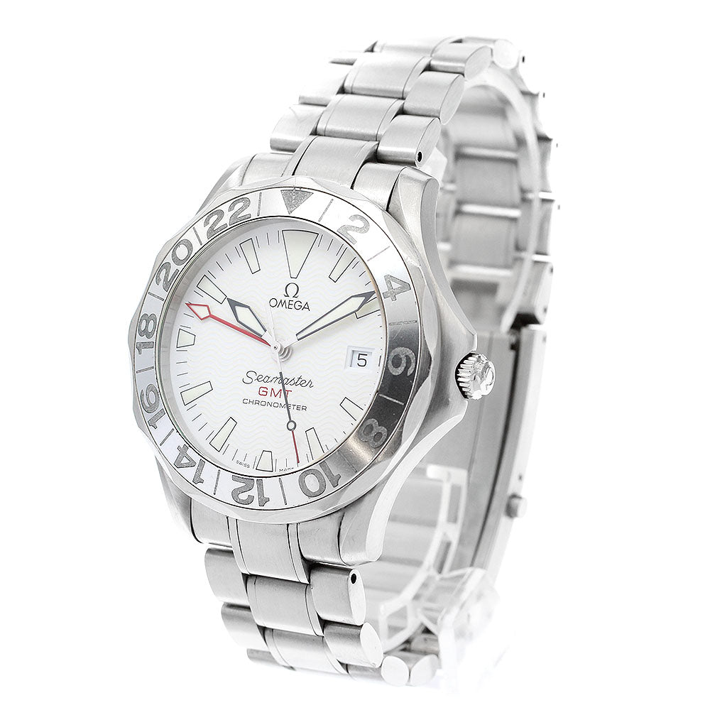 OMEGA Seamaster300 2538.20 GMT date white Dial Automatic Men's Watch_901266