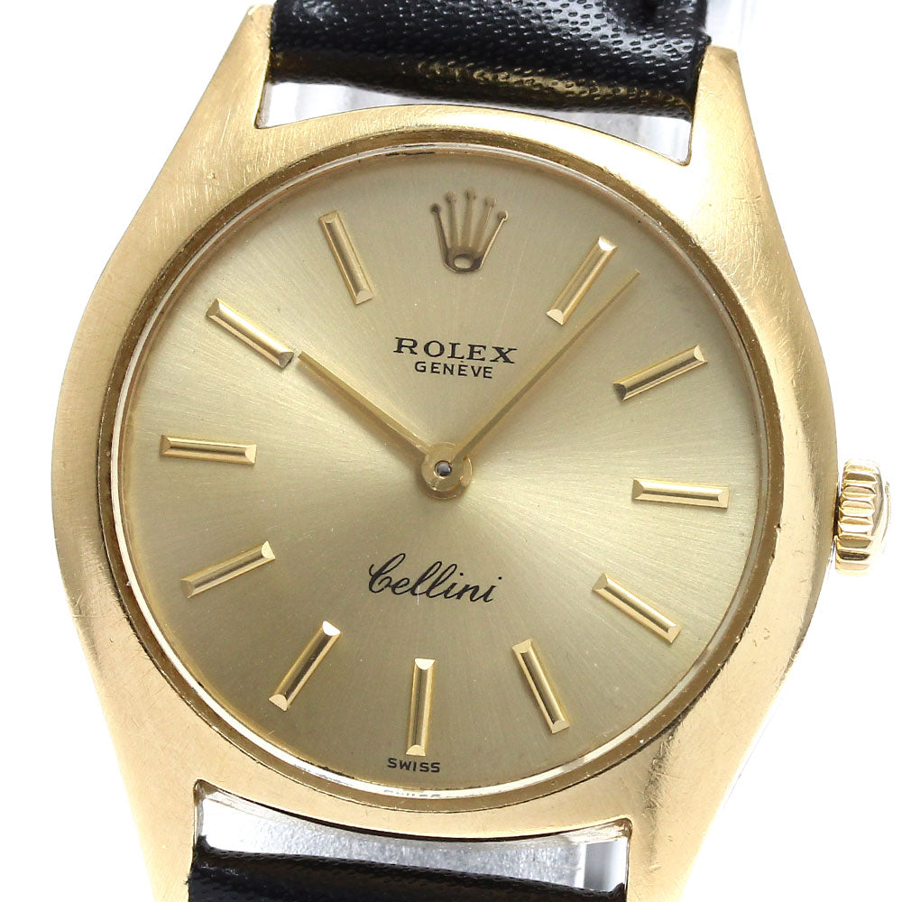ROLEX Cellini 3800 K18YG Cal.1600 gold Dial Hand Winding Ladies Watch_901294