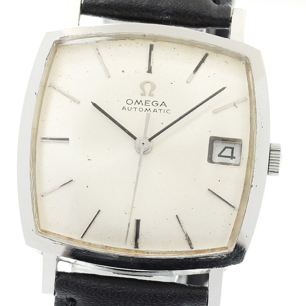 OMEGA 162.025 Square Date Cal.565 Silver Dial Automatic Men's Watch_901309