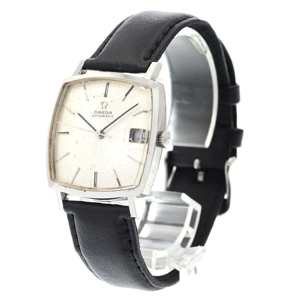 OMEGA 162.025 Square Date Cal.565 Silver Dial Automatic Men's Watch_901309