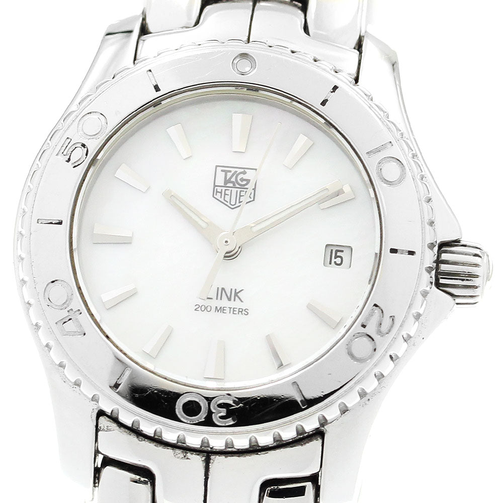 TAG HEUER Link WJ1313-0 Date White shell Dial Quartz Ladies Watch_901311