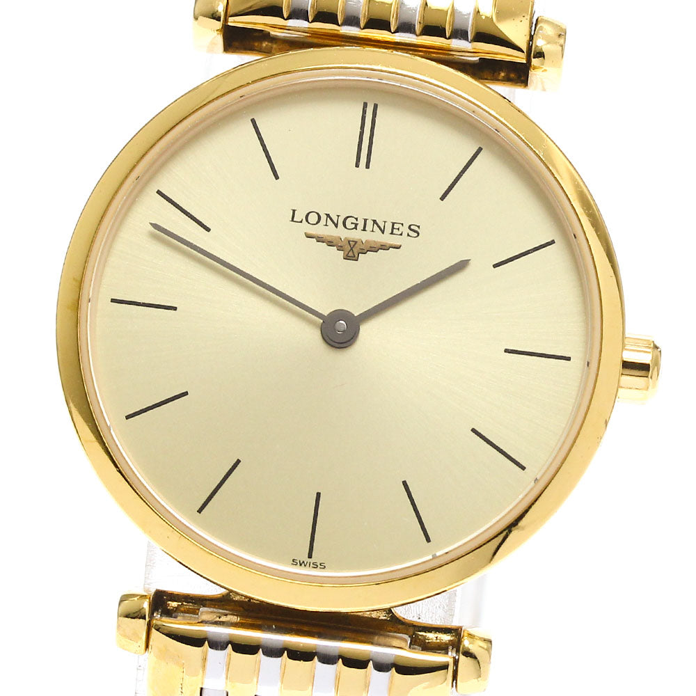 LONGINES Grand classic L4.209.2 gold Dial Quartz Ladies Watch_901316