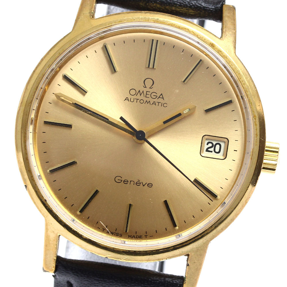 OMEGA Geneve 166.0163 Date Cal.1012 gold Dial Automatic Men's Watch_901321