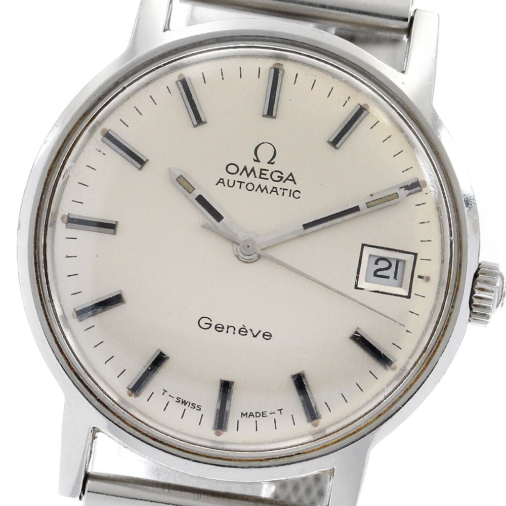 OMEGA Geneve 166 070 Date Cal.565 Silver Dial Automatic Men's Watch_901360