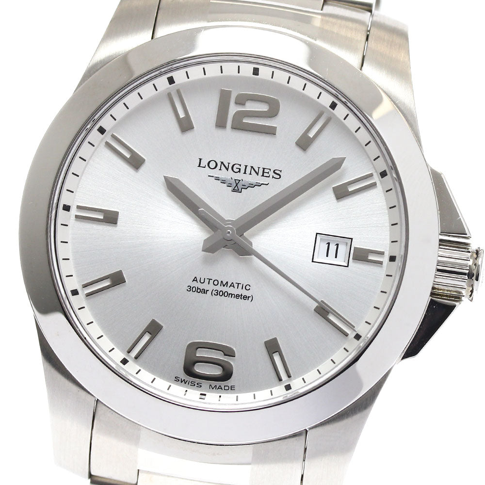 LONGINES Conquest L3.777.4 Date Silver Dial Automatic Men's Watch_901362