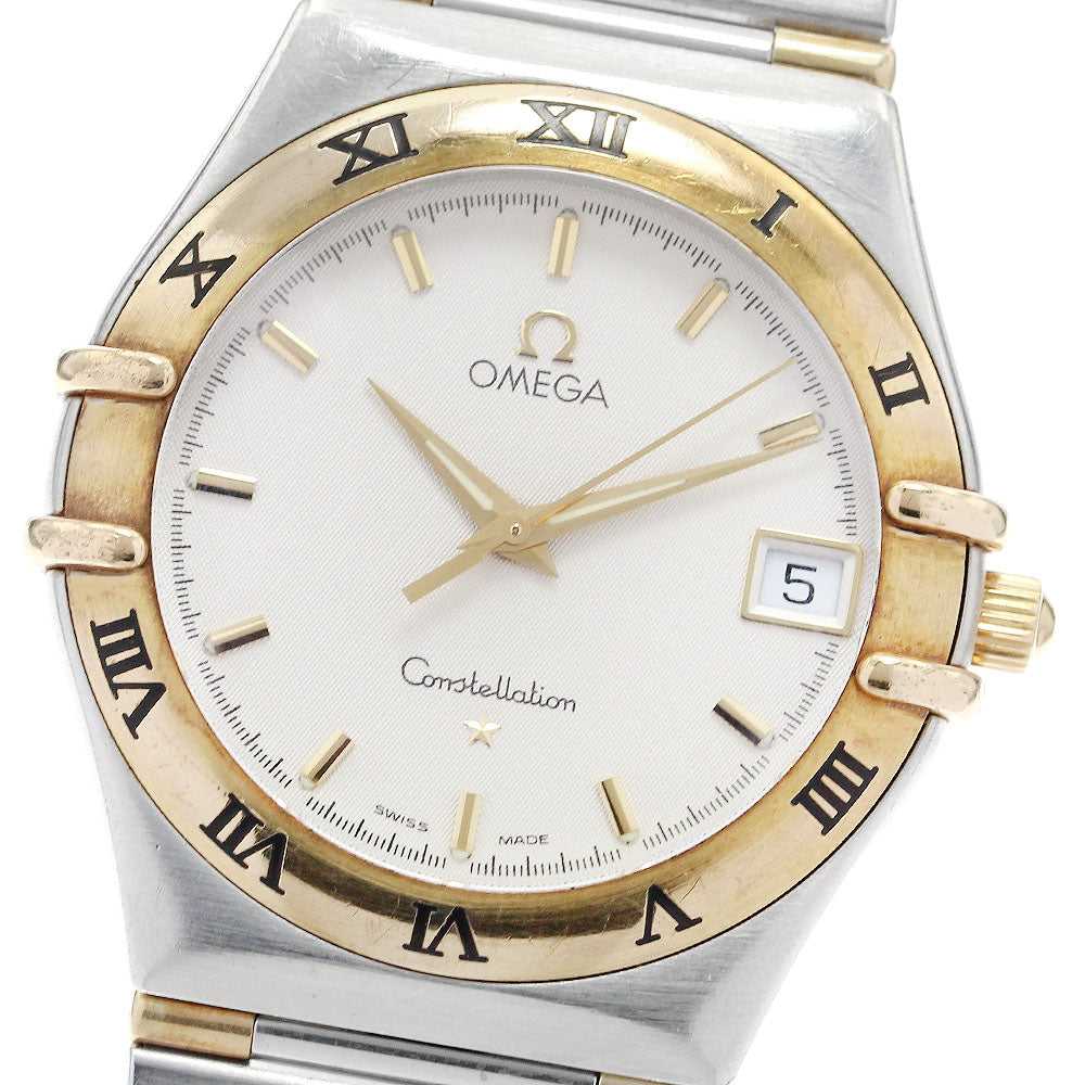 OMEGA Constellation 1312.30 date half bar Silver Dial Quartz Men's Watch_901369