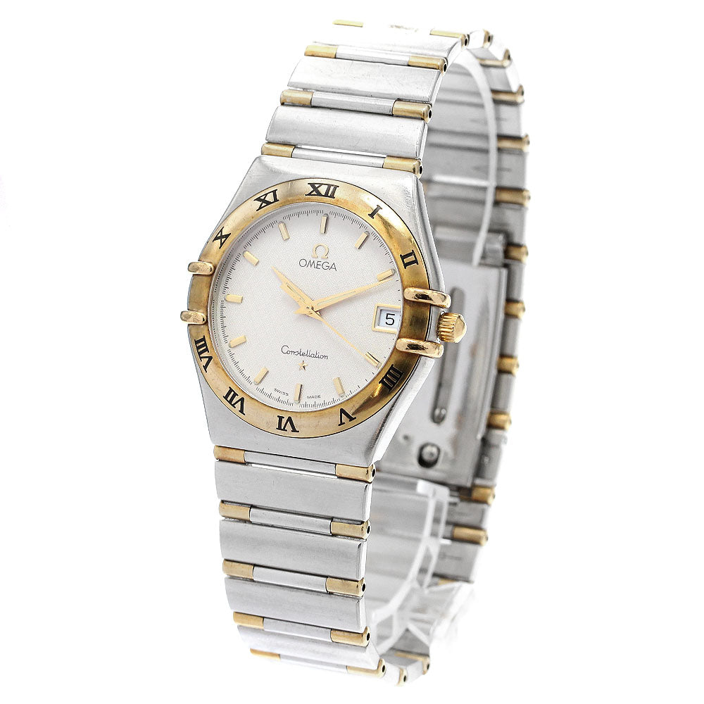 OMEGA Constellation 1312.30 date half bar Silver Dial Quartz Men's Watch_901369