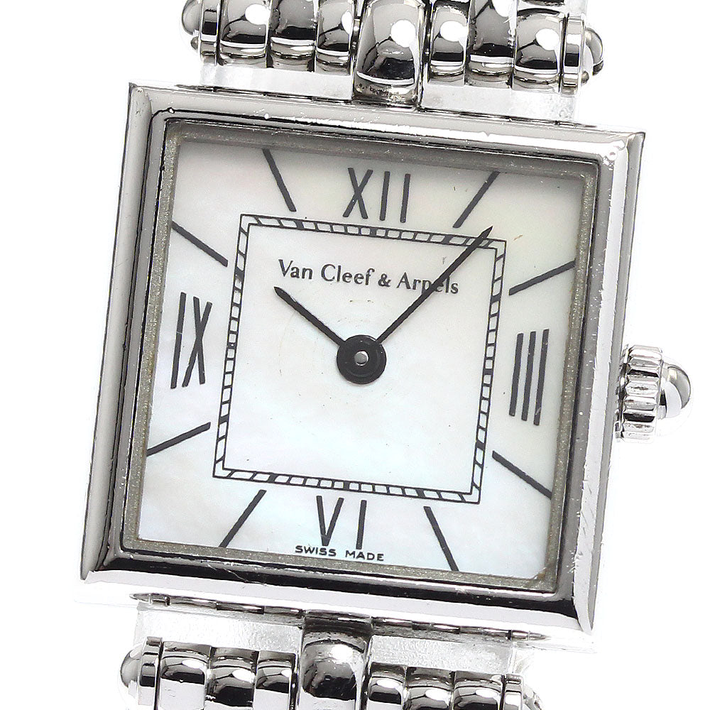 Van Cleef & Arpels Classic Square 536942 White shell dial White shell Dial Quartz Ladies Watch_901376