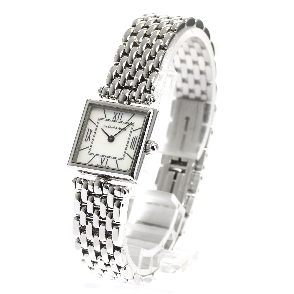 Van Cleef & Arpels Classic Square 536942 White shell dial White shell Dial Quartz Ladies Watch_901376