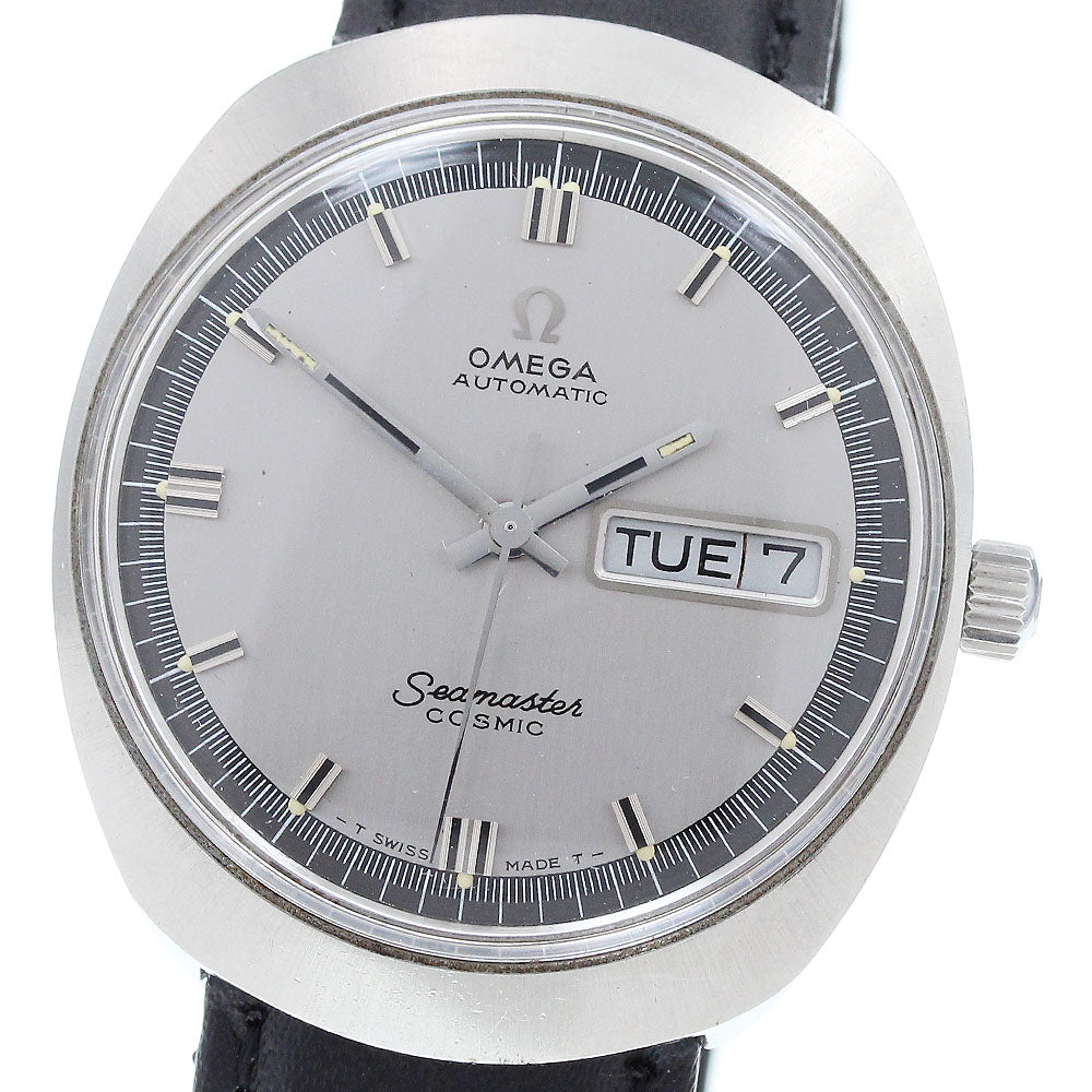 OMEGA Seamaster Cosmic 166.035 Day date Silver Dial Automatic Men's Watch_901377