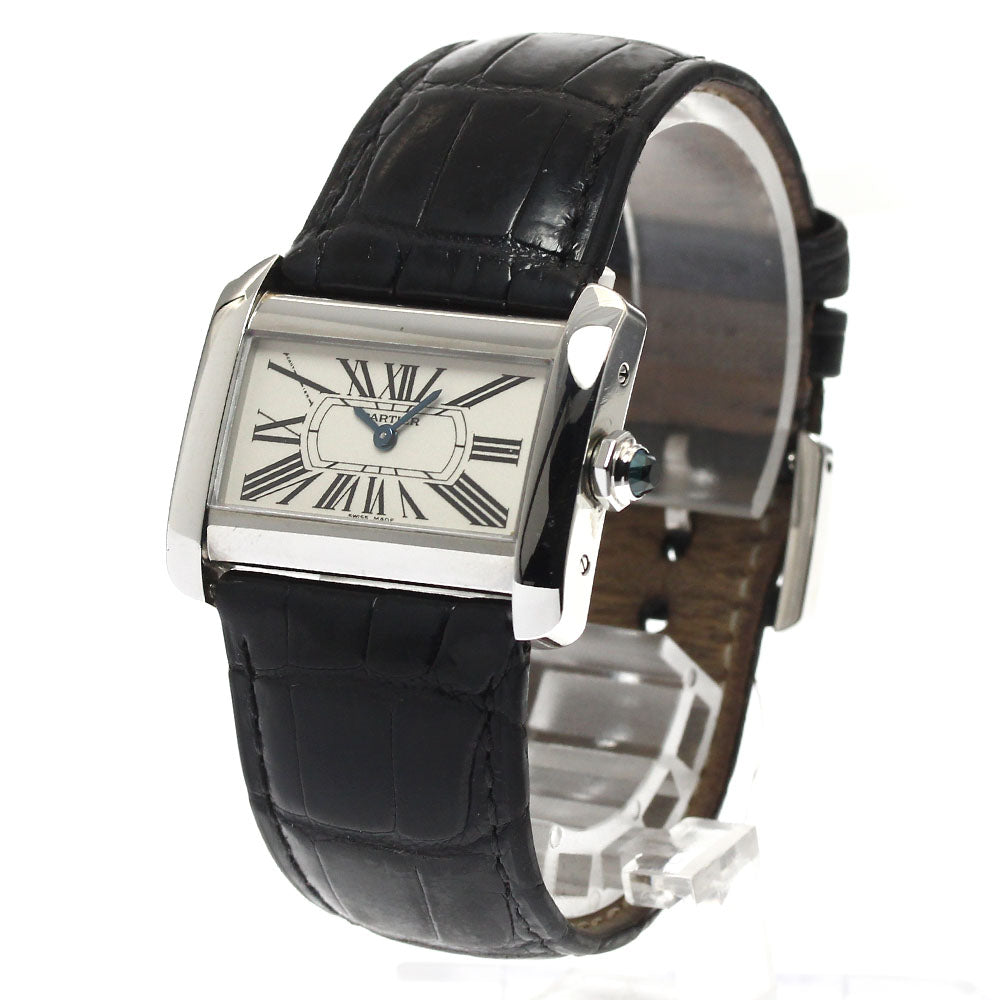 CARTIER Mini tank divan W6300255 beige Dial Quartz Ladies Watch_901396
