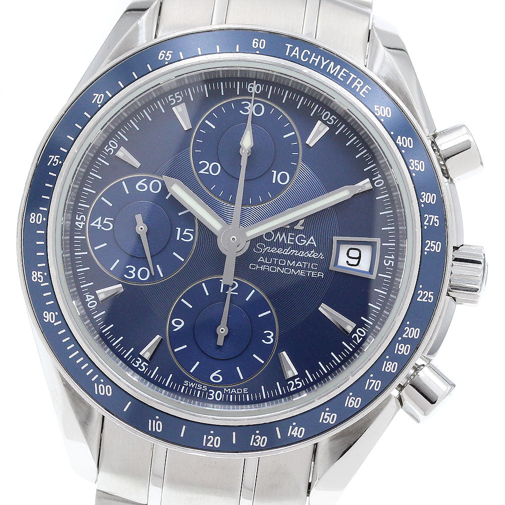 OMEGA Speedmaster 3212.80 Chronograph blue Dial Automatic Men's Watch_901423
