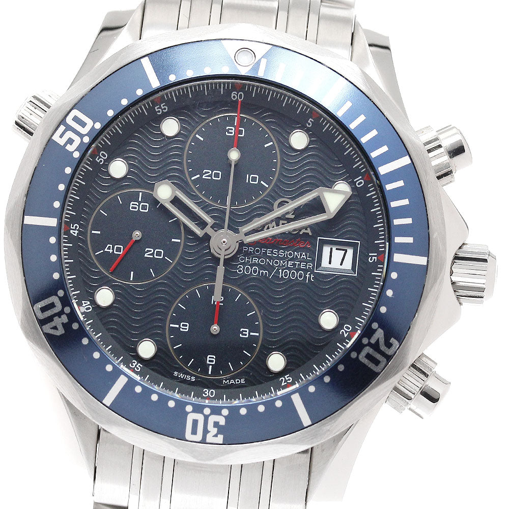 OMEGA Seamaster300 2225.80 Chronograph Navy Dial Automatic Men's Watch_901425