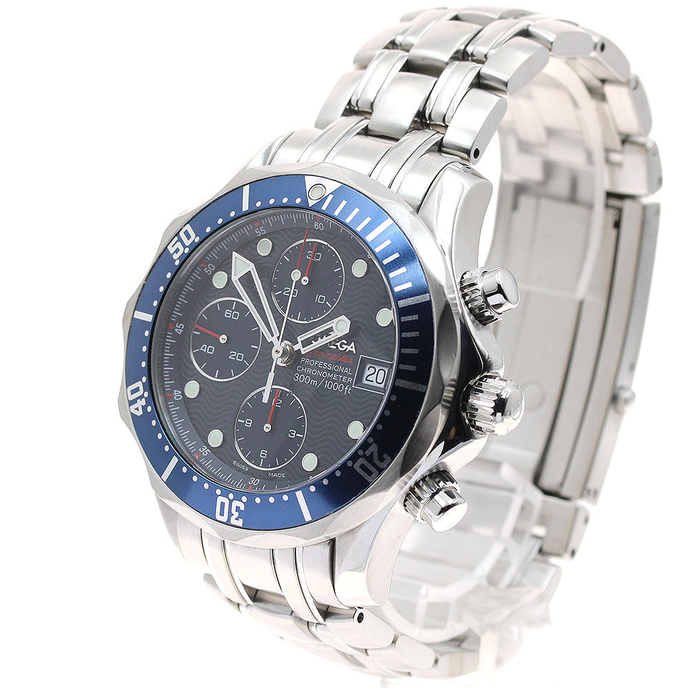 OMEGA Seamaster300 2225.80 Date Chronograph Navy Dial Auto Men's Watch_901427