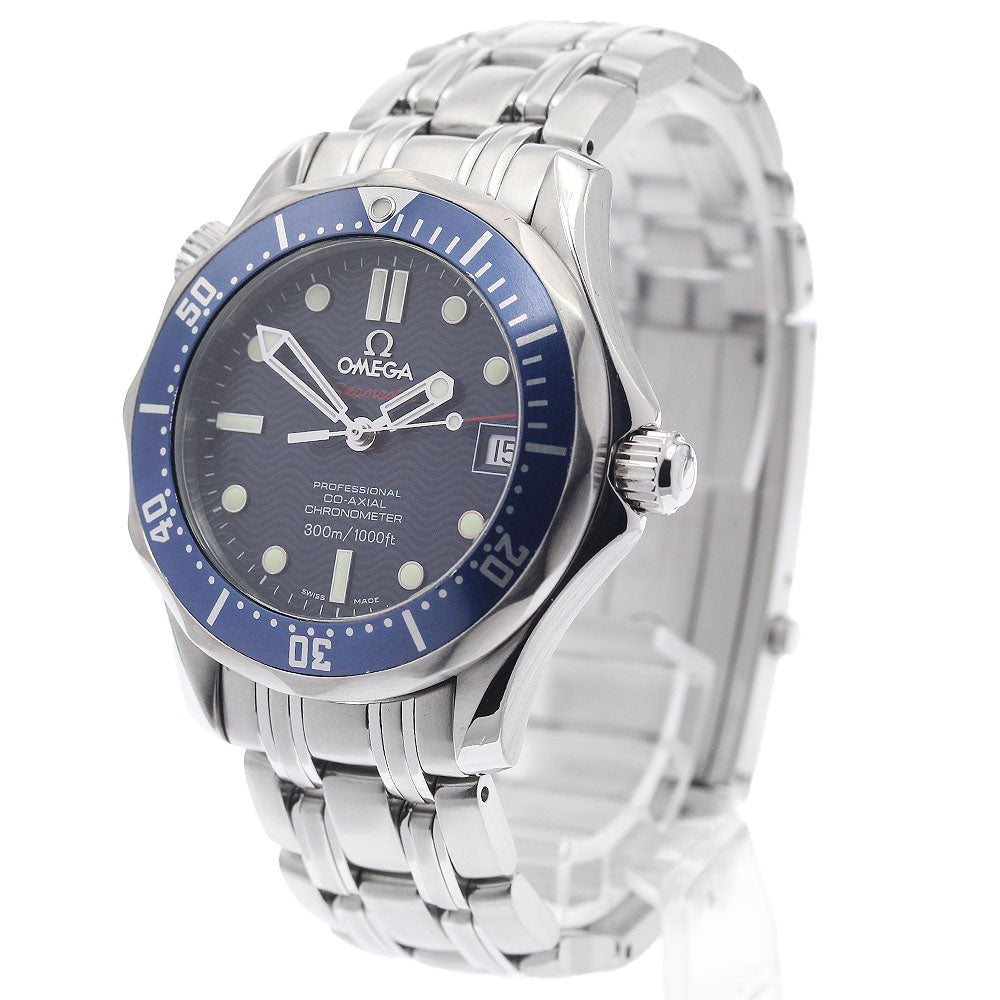 OMEGA Seamaster300 2222.80 Date Co-Axial Navy Dial Automatic Boy's Watch_901483