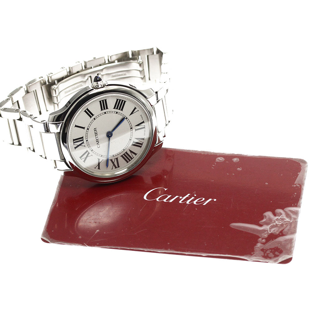 CARTIER Rondemast de Cartier 36MM WSRN0034 Silver Dial Quartz Boy's Watch_901497