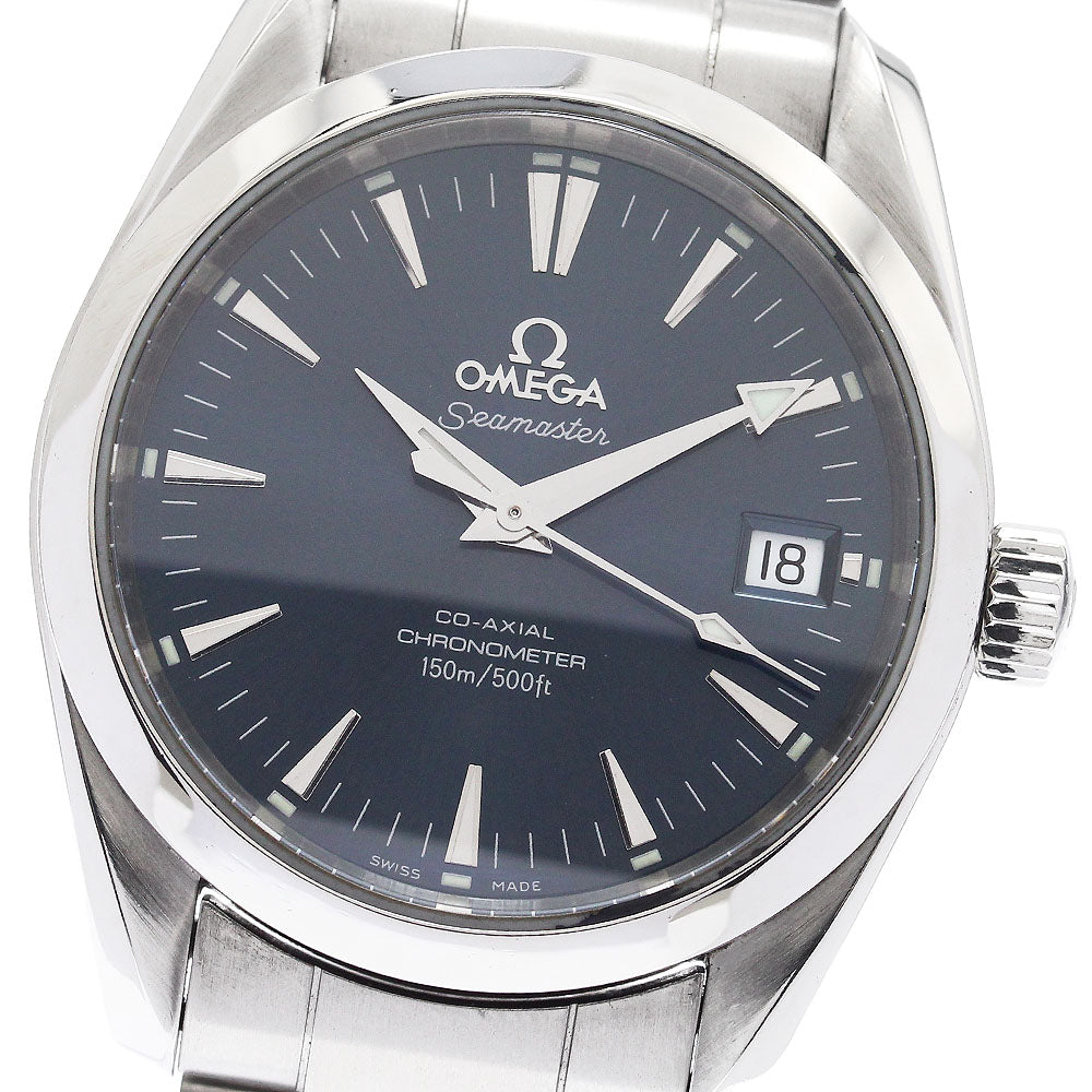 OMEGA Seamaster Aqua Terra 2504.80 Date Navy Dial Automatic Boy's Watch_901499