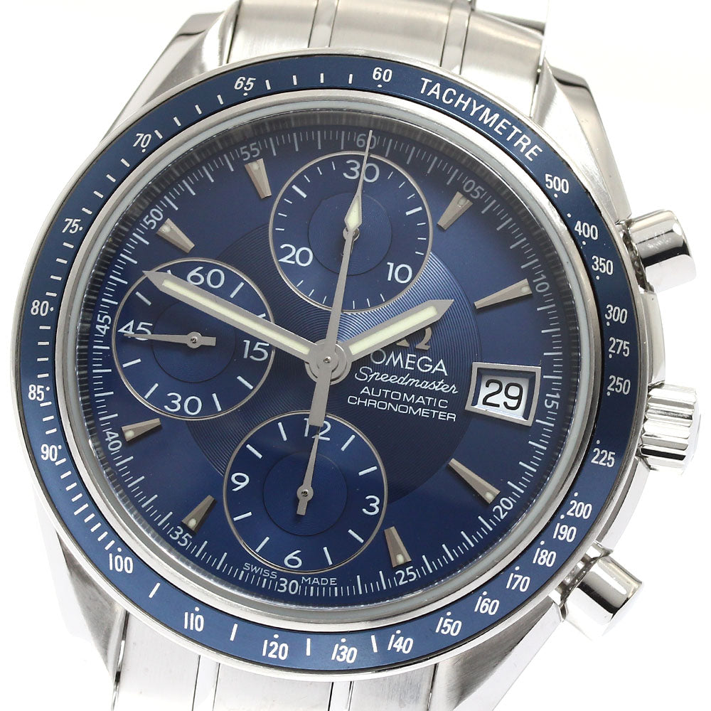 OMEGA Speedmaster 3212.80 Chronograph blue Dial Automatic Men's Watch_901503
