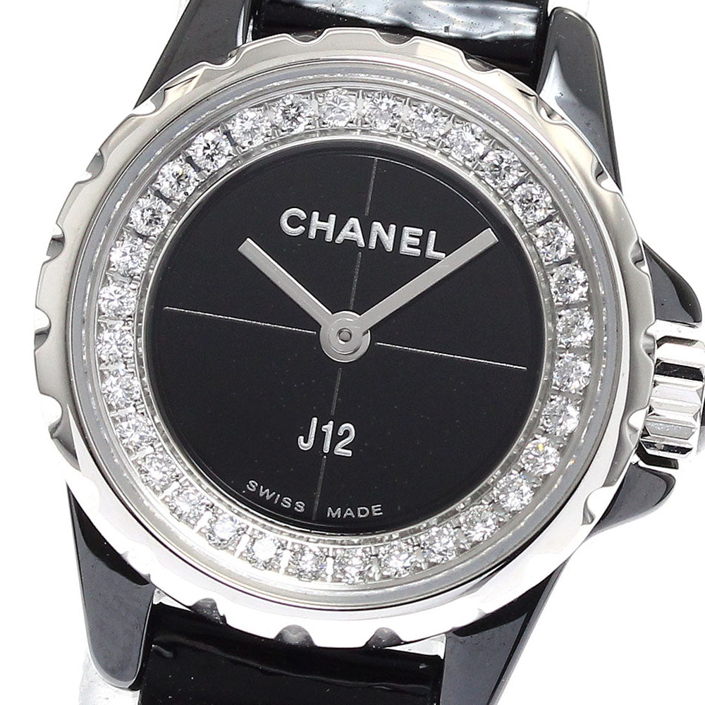 CHANEL J12 XS H4663 Diamond black Dial Quartz Ladies Watch_901511