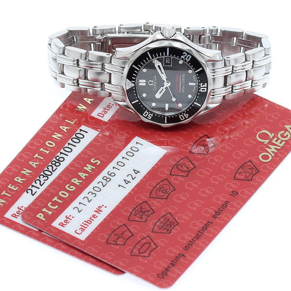 OMEGA Seamaster300 212.30.28.61.01.001 Date black Dial Quartz Ladies_901859