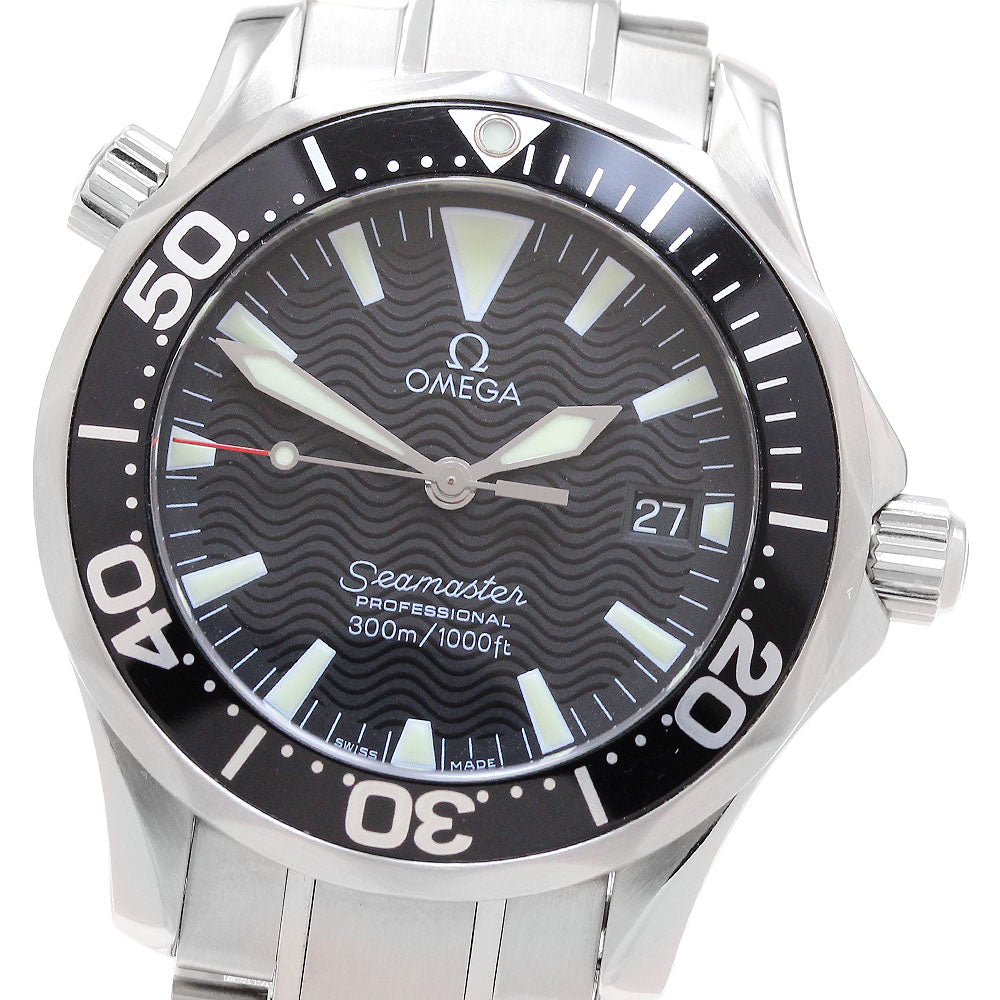 OMEGA Seamaster300 2262.50 Date black Dial Quartz Boy's Watch_901877