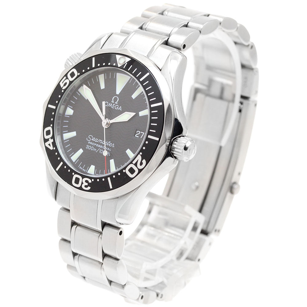 OMEGA Seamaster300 2262.50 Date black Dial Quartz Boy's Watch_901877
