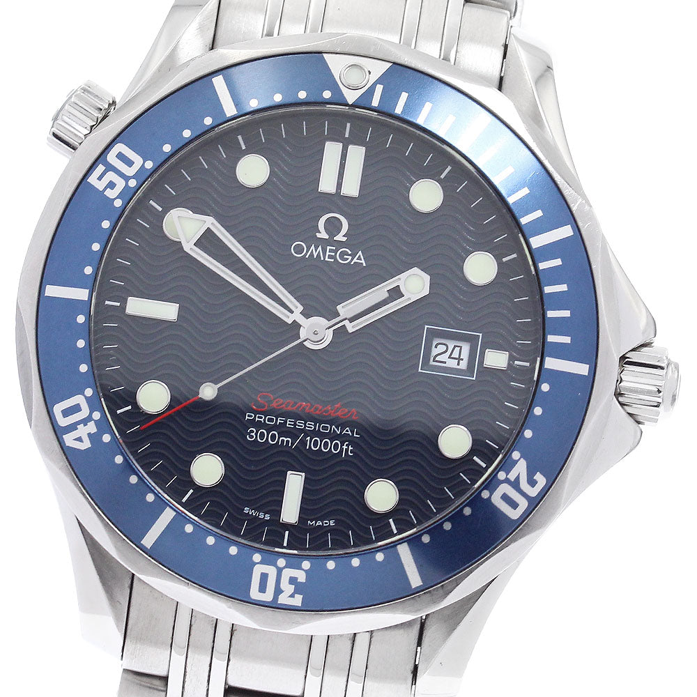 OMEGA Seamaster300 Professional 2221.80 Date Navy Dial Quartz Men's Watch_901900
