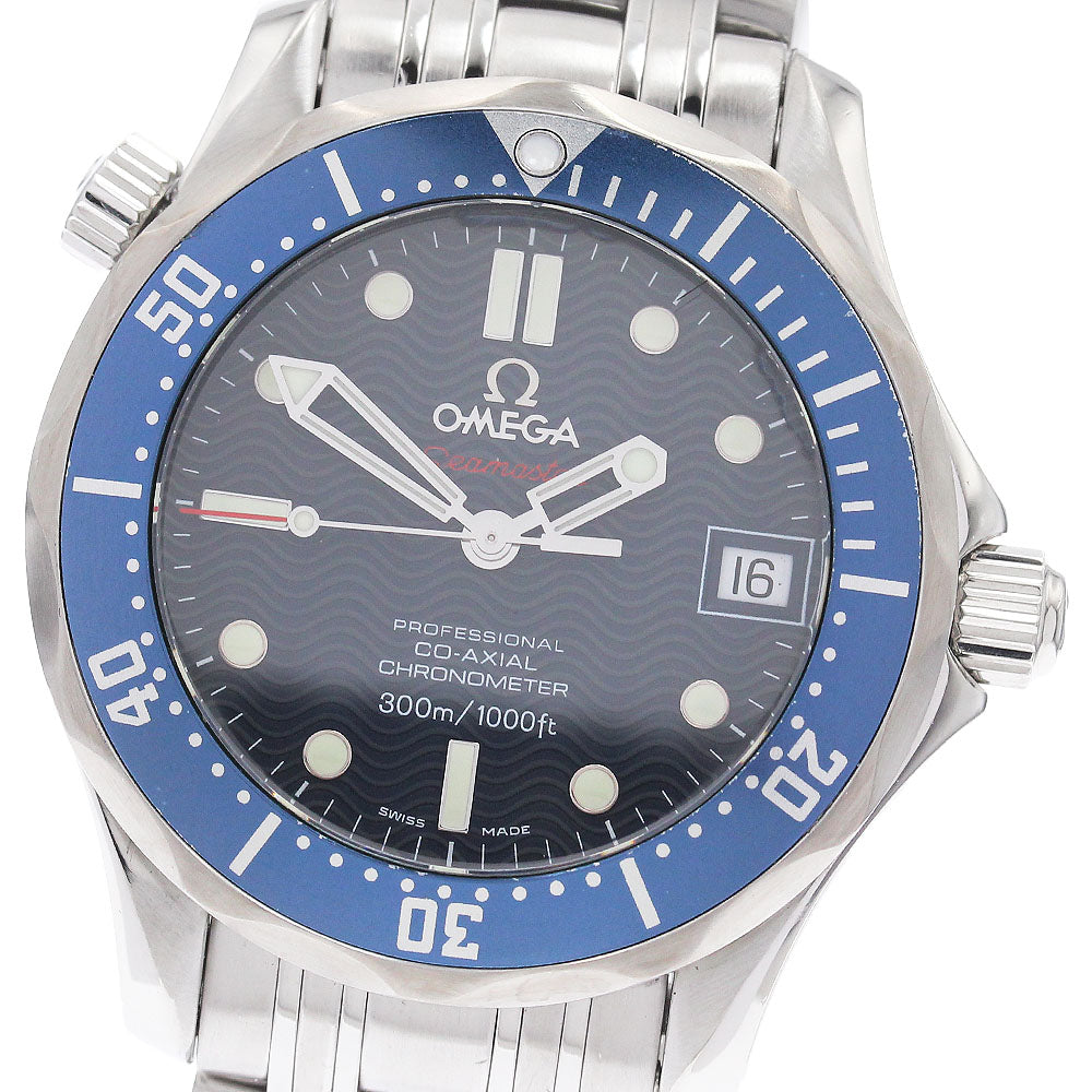 OMEGA Seamaster300 2222.80 Date Co-Axial Navy Dial Automatic Boy's Watch_901903