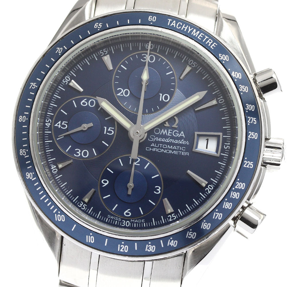 OMEGA Speedmaster 3212.80 Date Chronograph blue Dial Automatic Men's_901907