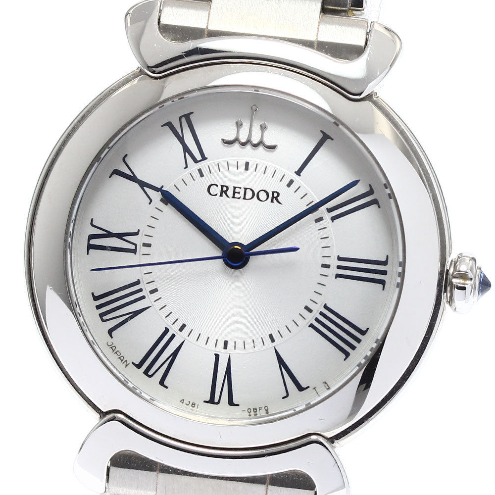 SEIKO CREDOR Linearx GSAS939/4J81-0AY0 Silver Dial Quartz Ladies Watch_901947