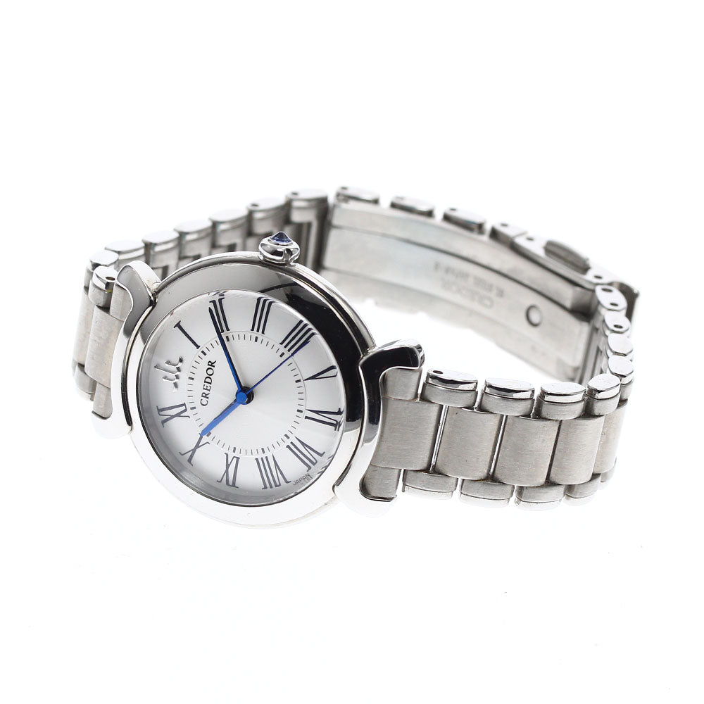 SEIKO CREDOR Linearx GSAS939/4J81-0AY0 Silver Dial Quartz Ladies Watch_901947