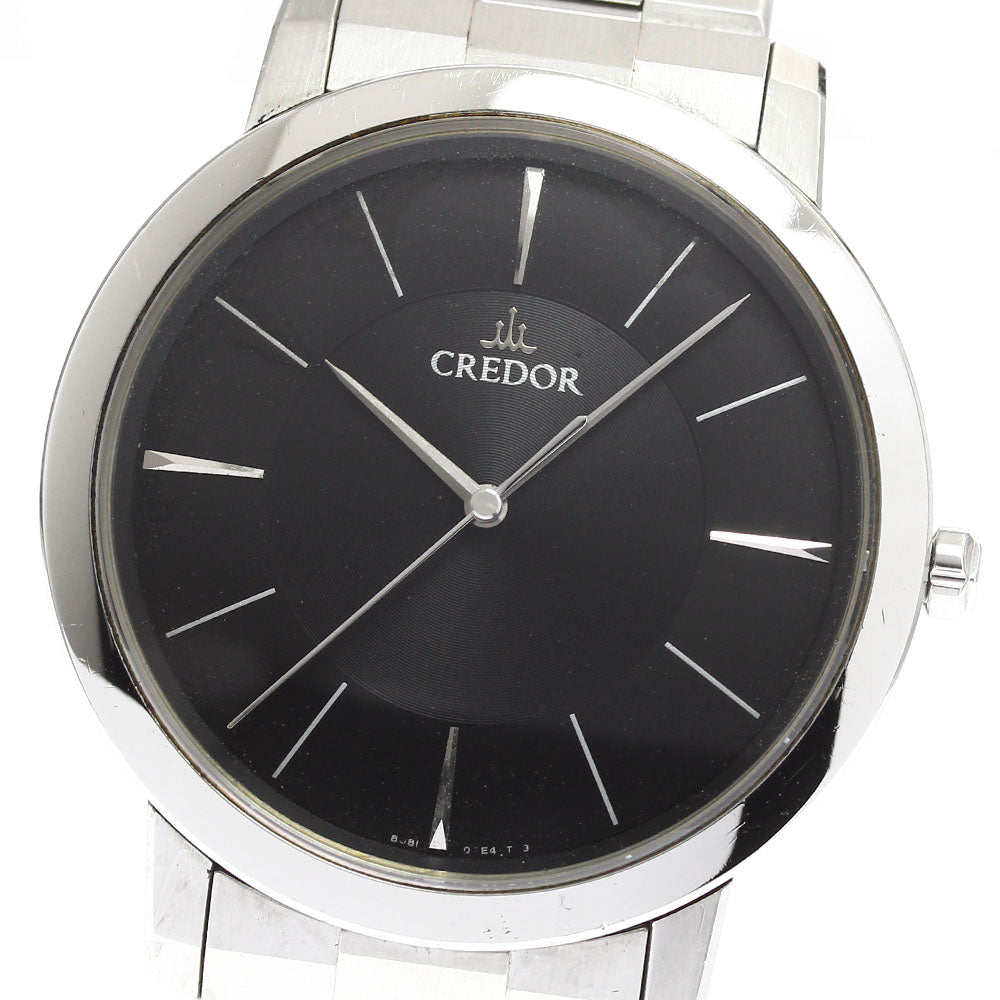 SEIKO CREDOR node GCAR987/8J81-0AE0 black Dial Quartz Men's Watch_901956