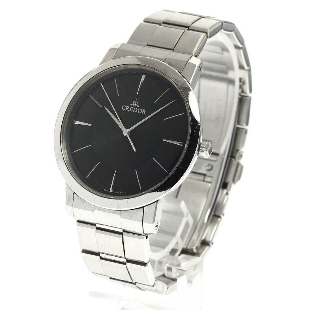SEIKO CREDOR node GCAR987/8J81-0AE0 black Dial Quartz Men's Watch_901956