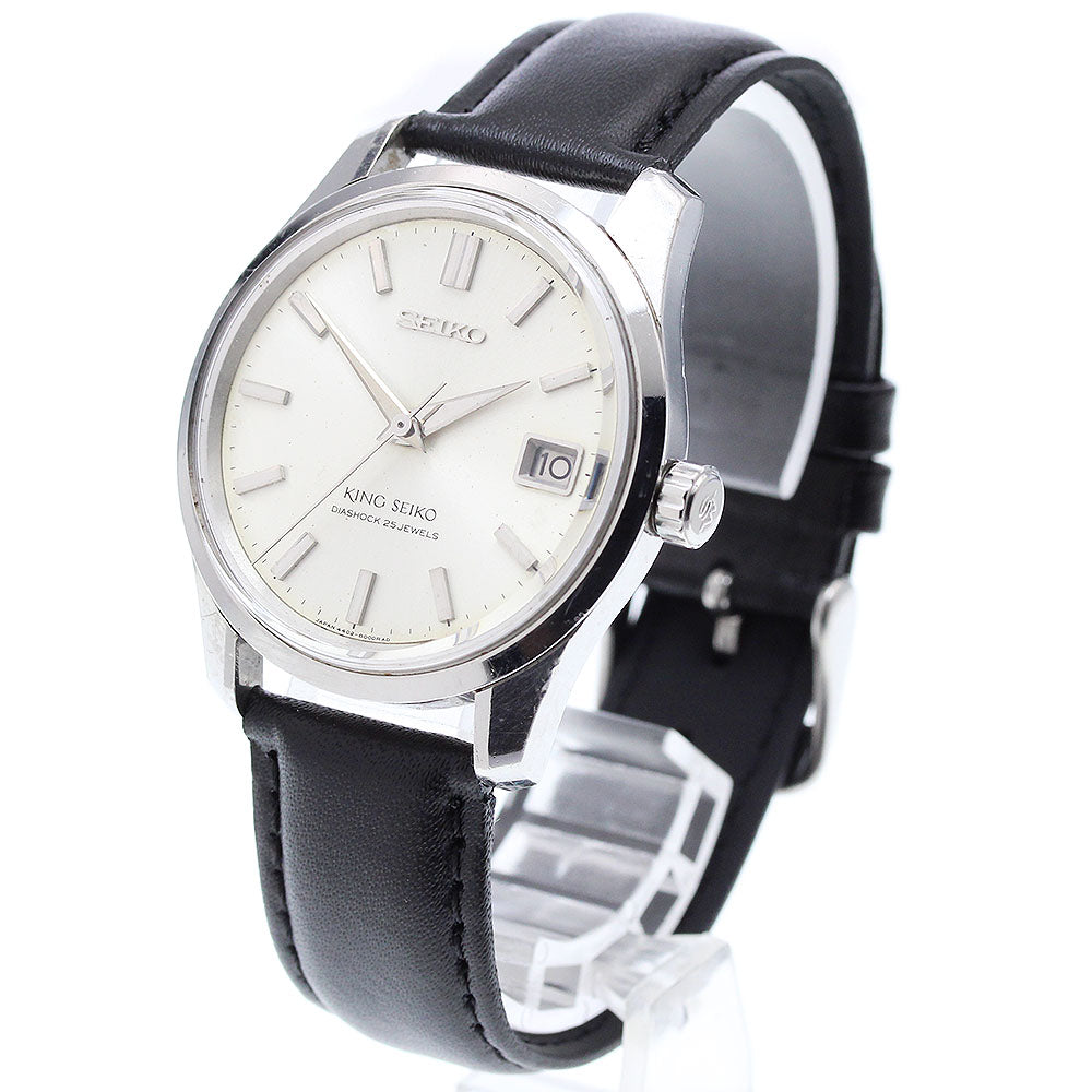 SEIKO King Seiko 4402-8000 Date Silver Dial Hand Winding Men's Watch_901963
