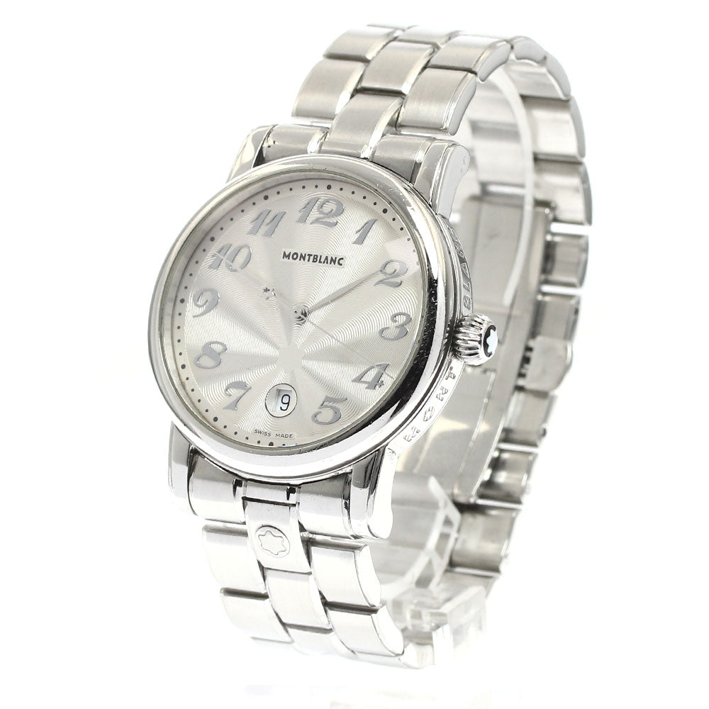 MONTBLANC Meisterstück 7072 Date Silver Dial Quartz Men's Watch_901965