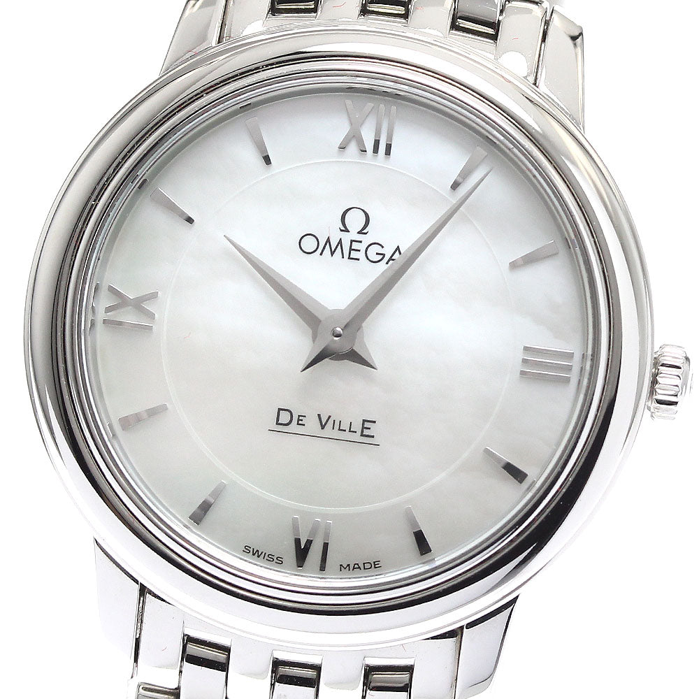 OMEGA De Ville Prestige 424.10.27.60.05.001 White shell Dial Quartz Ladies Watch_901970