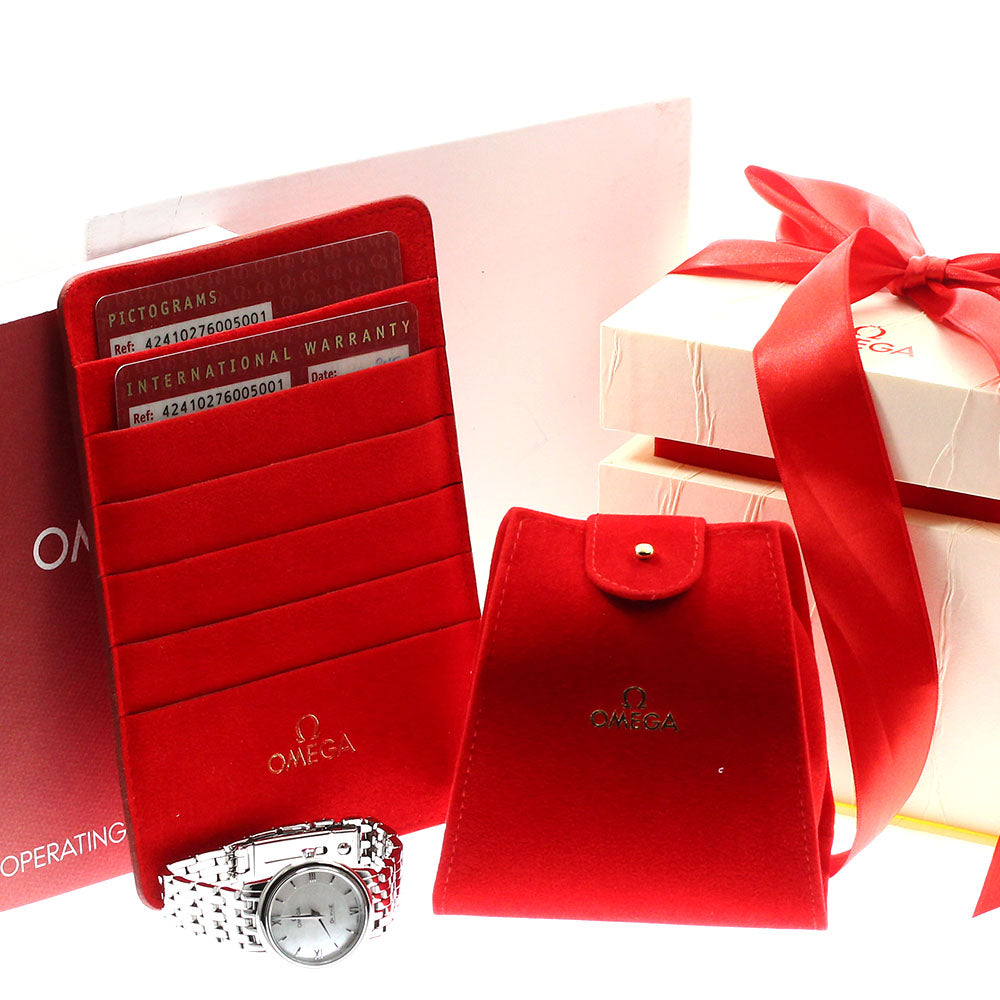 OMEGA De Ville Prestige 424.10.27.60.05.001 White shell Dial Quartz Ladies Watch_901970