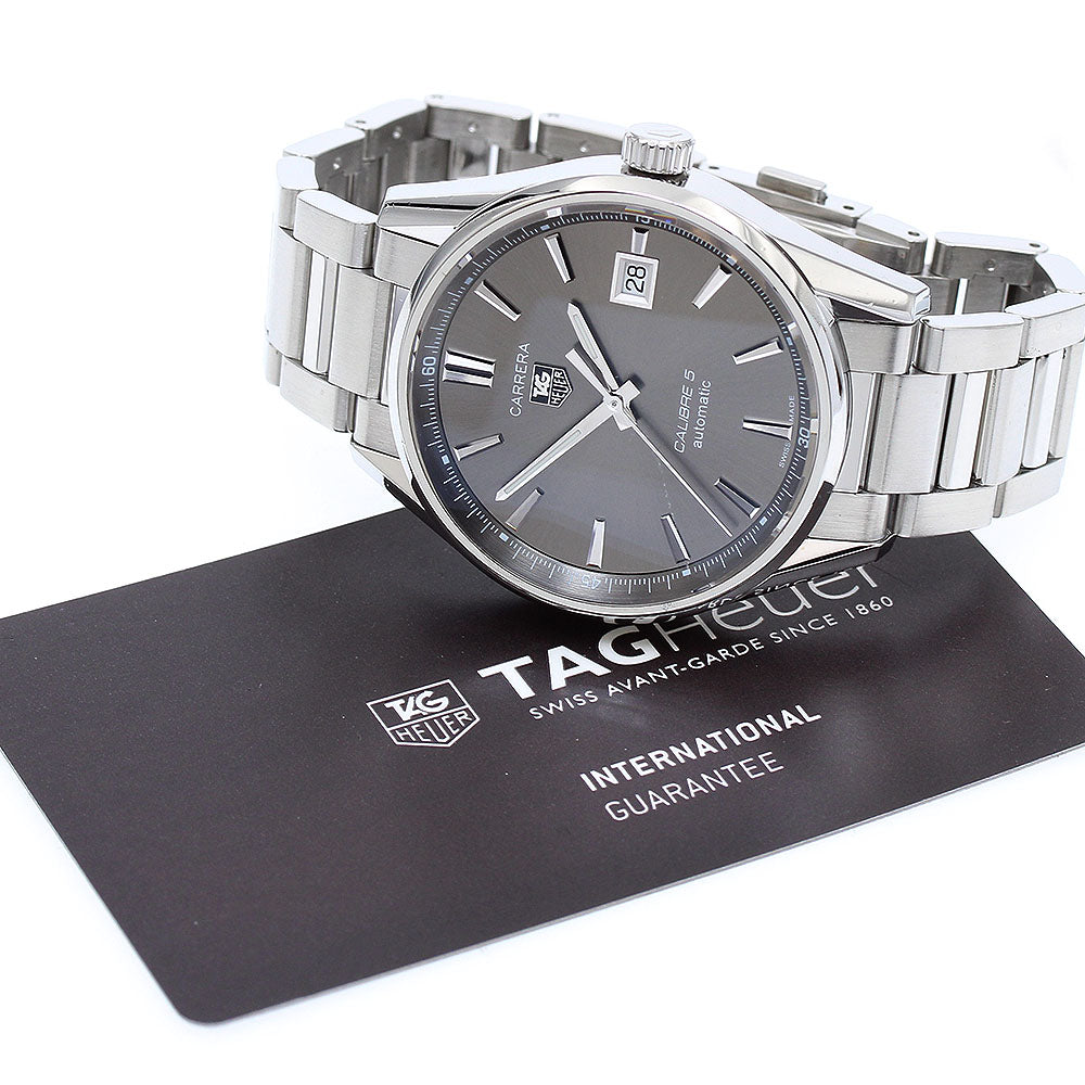 TAG HEUER Carrera Caliber 5 WAR211C-2 Date gray Dial Automatic Men's_901971