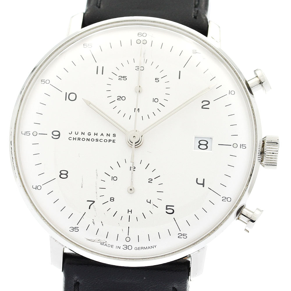 JUNGHANS Max Bill Chronoscope 027/4800.00 Date Automatic Men's Watch_901986