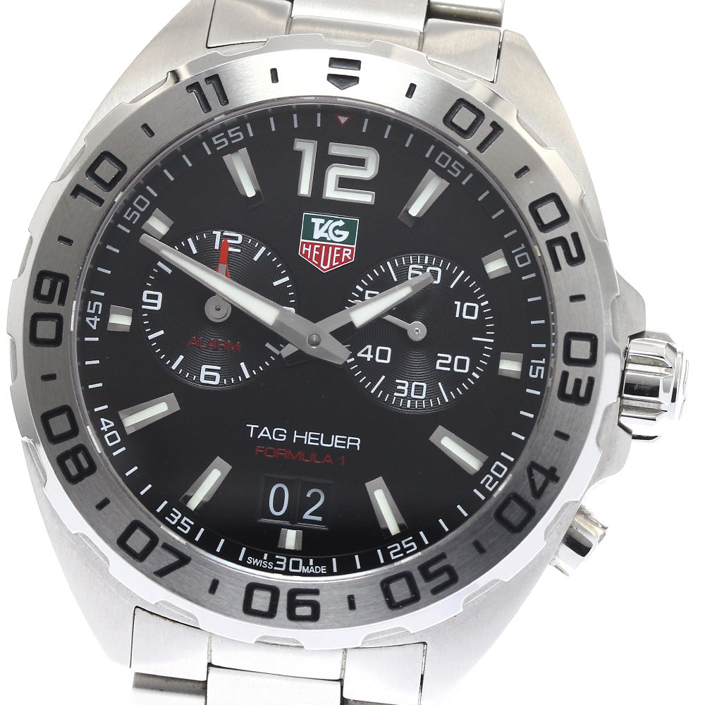 TAG HEUER Formula 1 WAZ111A alarm black Dial Quartz Men's Watch_901997