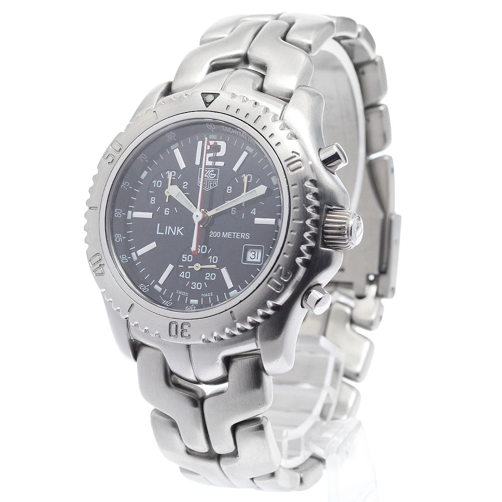 TAG HEUER Link CT1111-0 Date Chronograph black Dial Quartz Men's Watch_902004