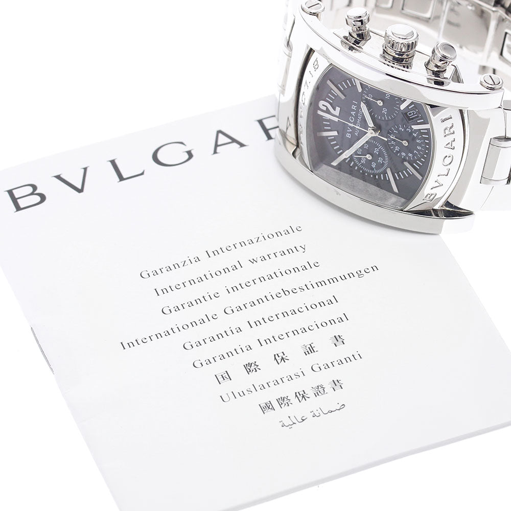 BVLGARI Assioma AA44SCH Chronograph Date Navy Dial Automatic Men's Watch_902012