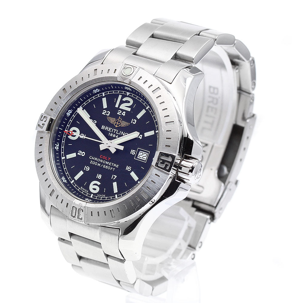 BREITLING Colt A74388 Date Black Dial Quartz Men's Watch_902033