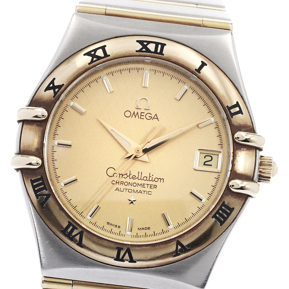 OMEGA Constellation 1202.10 YG2 tone full bar gold Dial Automatic Men's_902120
