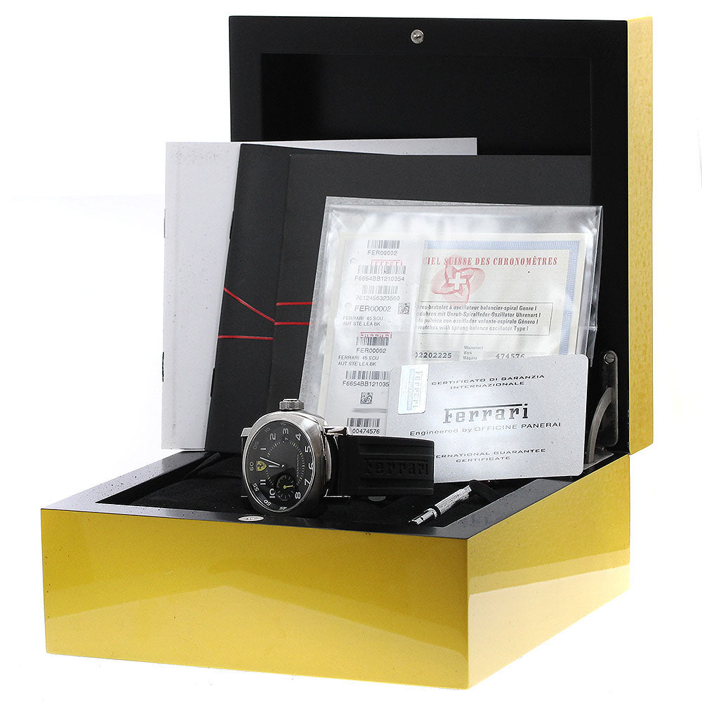 PANERAI Ferrari scuderia FER00002 Date Black Grey Dial Automatic Men's Watch_902178
