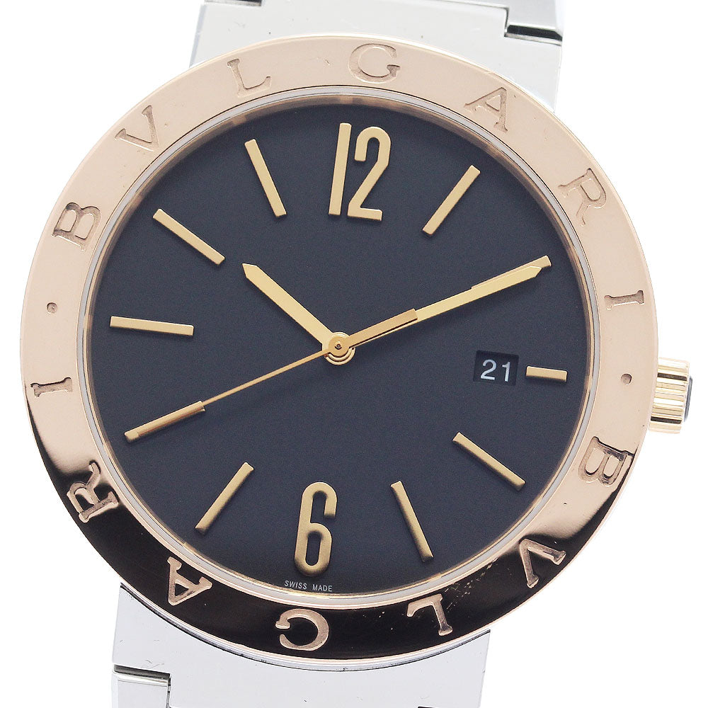 BVLGARI BVLGARIBVLGARI BBP41SG PG bezel black Dial Automatic Men's Watch_902184