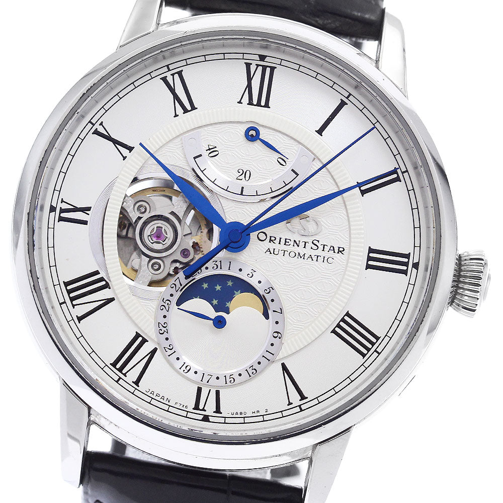 ORIENT Orient star F7X6-UAA0/RK-AM0001S Moon phase power reserve Silver Dial Automatic Men's Watch_902194