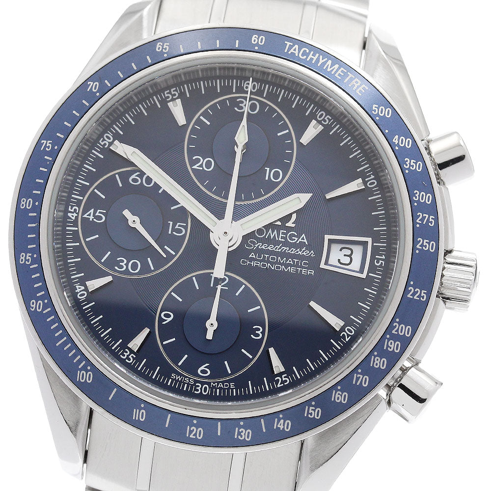 OMEGA Speedmaster 3212.80 Date Chronograph blue Dial Automatic Men's_902217