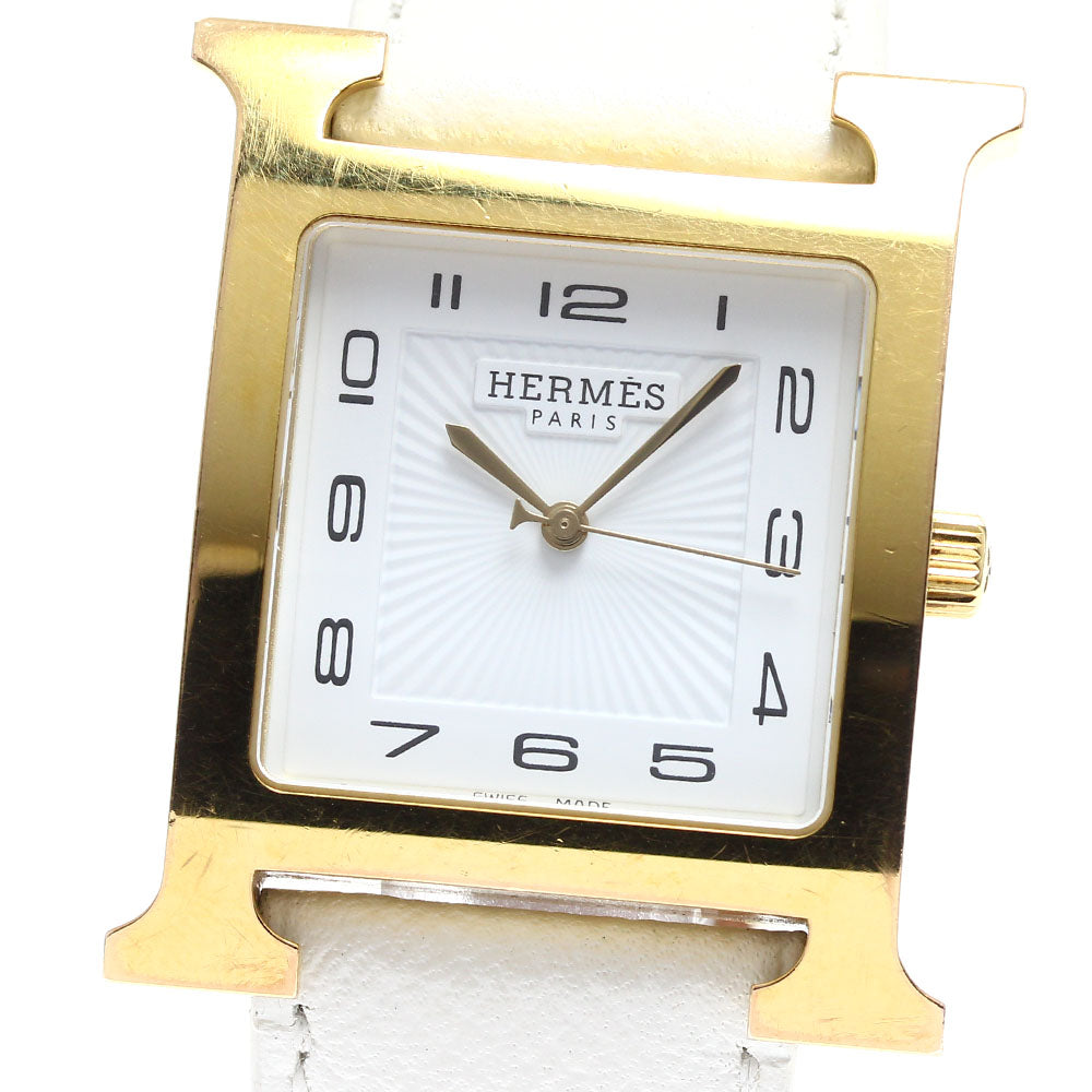 HERMES H watch HH1.801 white Dial Quartz Men's Watch_902232